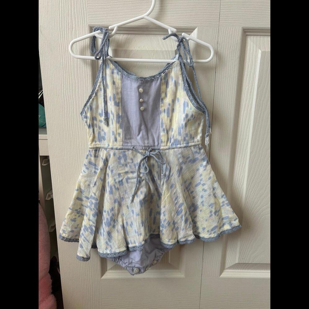 Well Dressed Wolf Watercolor Romper